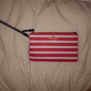 cute Kate Spade pink & white striped wallet!